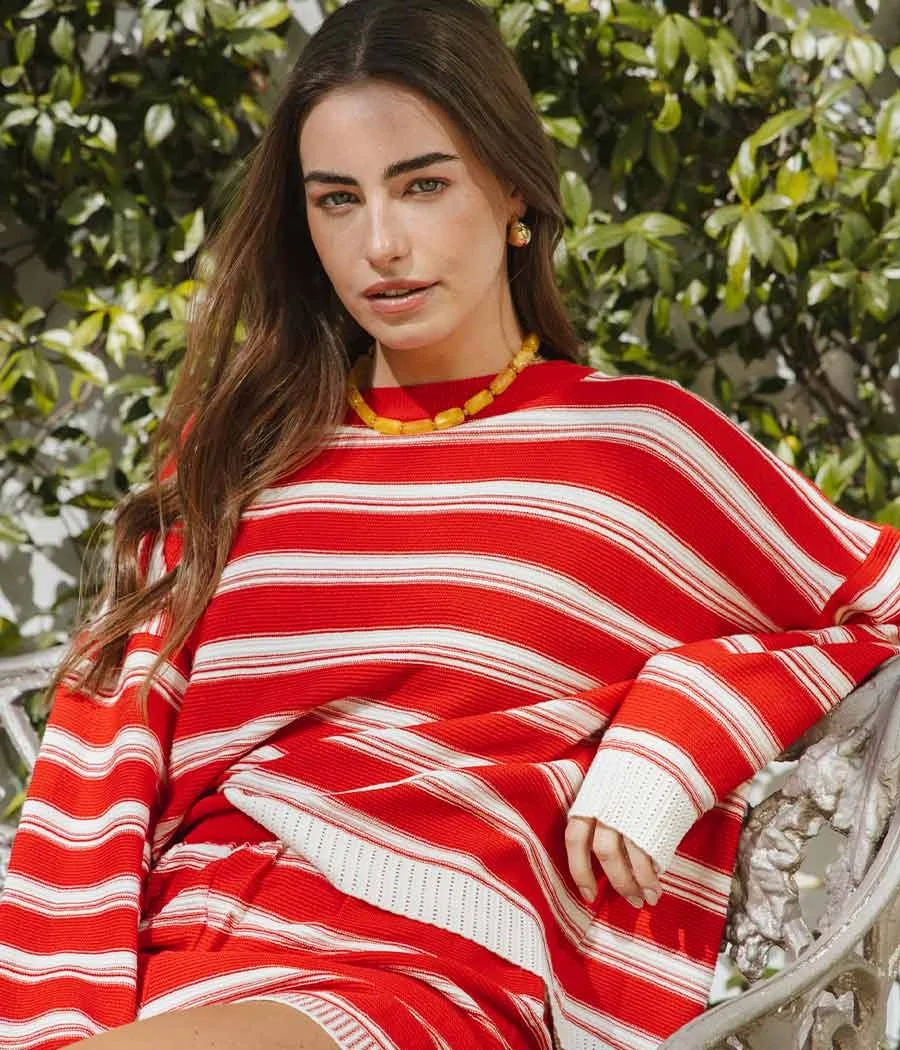 Sweater veracruz de hilo y...