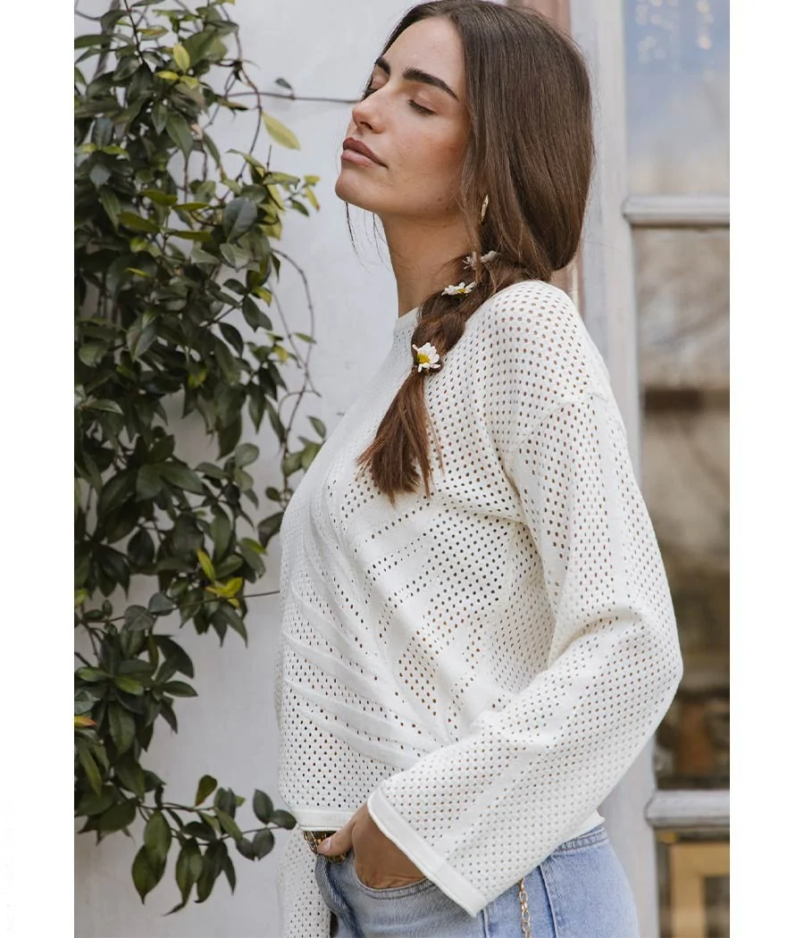 Sweater palm beach calado...